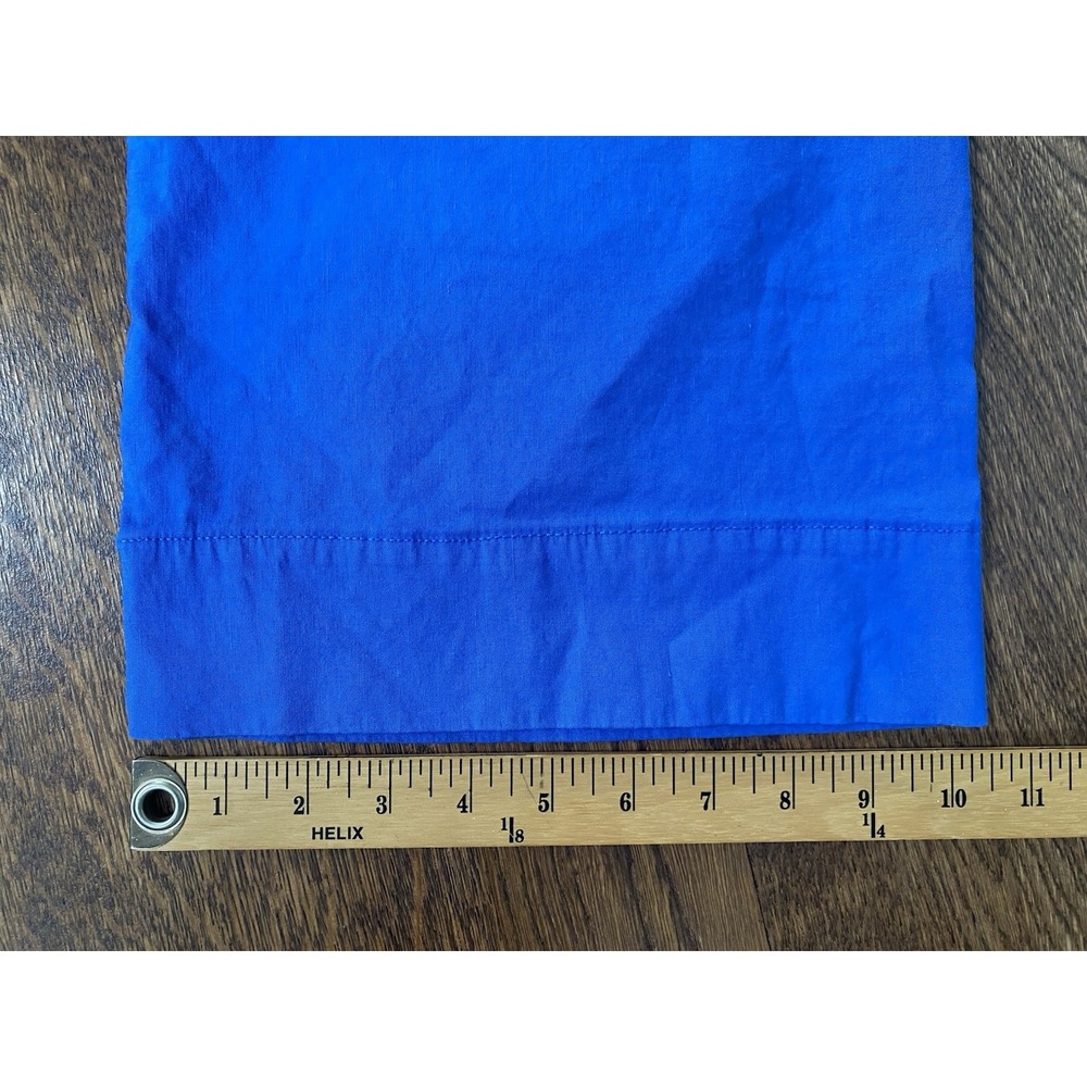 Maeve The Colette Wide Leg Pants Blue Womens Size 26 Stretch Linen Blend - Picture 8 of 10